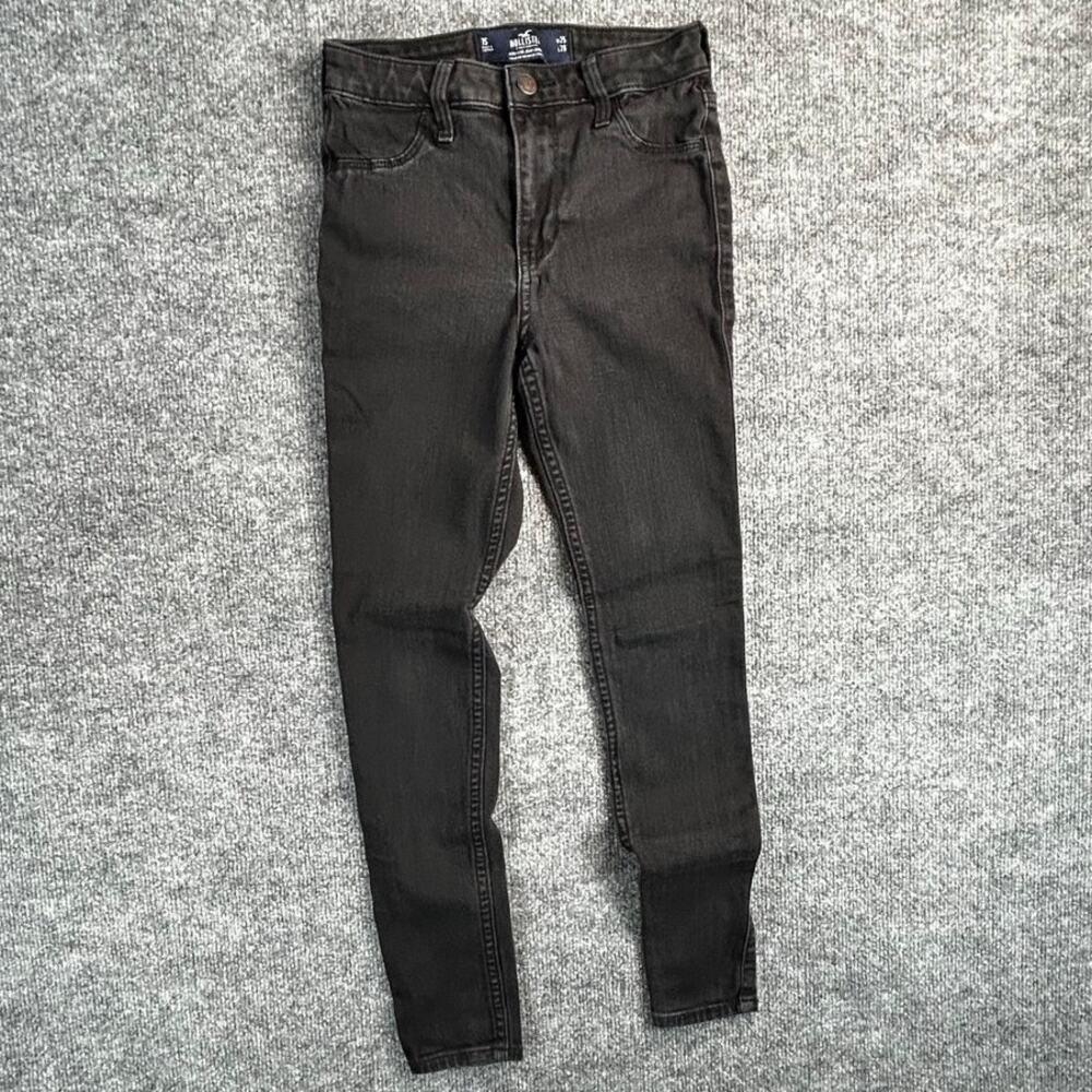 Hollister Women’s 1 Short W25 L26 High Rise Jean Legging Black Skinny Jeans
